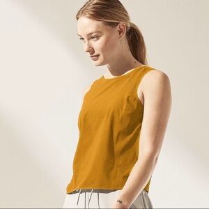 ATHLETA Terra Crop Tank Tuscan Gold